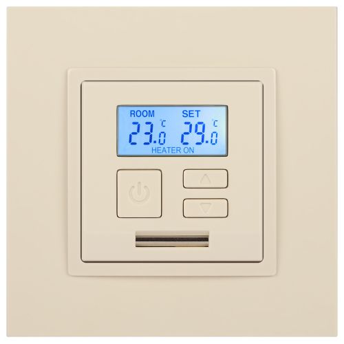 Терморегулятор универсальный 14-4111-02 230В-Imax16А Elegance сл. кость ЭРА Б0034376