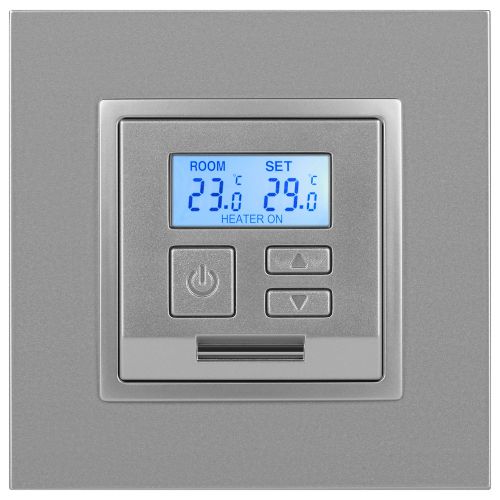 Терморегулятор универсальный 14-4111-03 230В-Imax16А Elegance алюм. ЭРА Б0034377