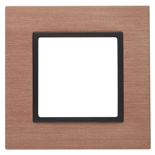 Рамка 1-м 14-5201-14 металл Elegance медь+антрацит ЭРА Б0034544