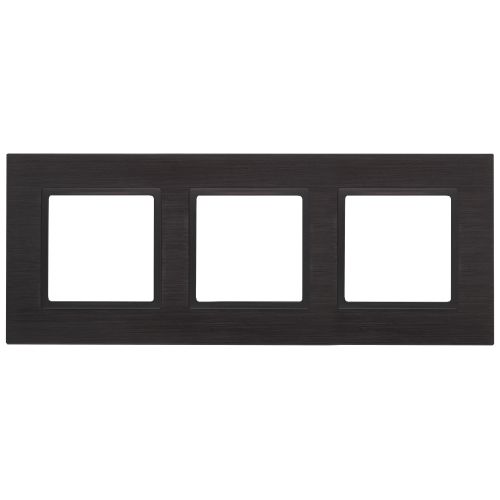 Рамка 3-м 14-5203-05 металл Elegance черный+антрацит ЭРА Б0034555