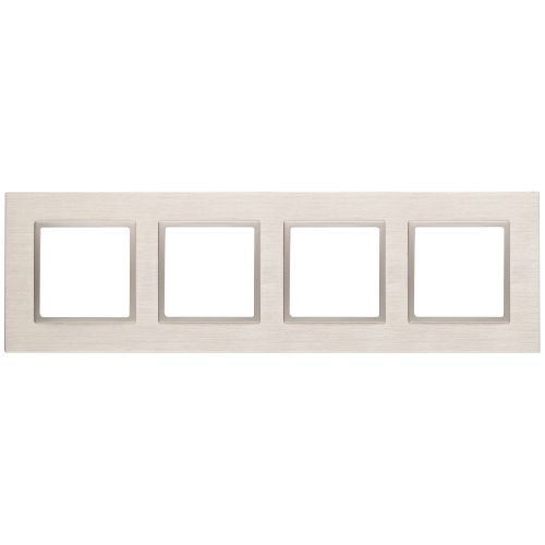 Рамка 4-м 14-5204-04 металл Elegance шампань+шампань ЭРА Б0034560
