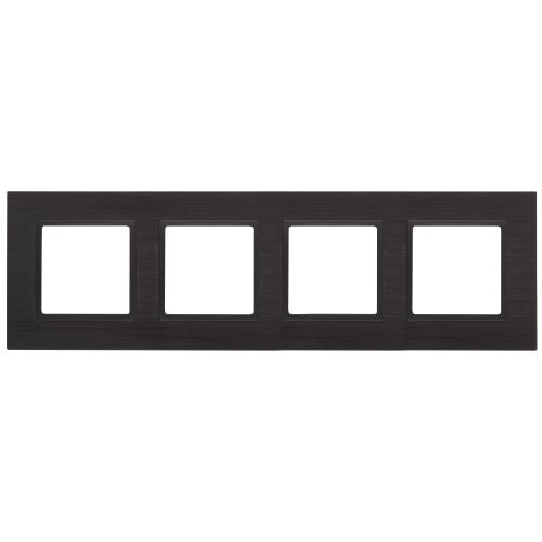 Рамка 4-м 14-5204-05 металл Elegance черный+антрацит ЭРА Б0034561