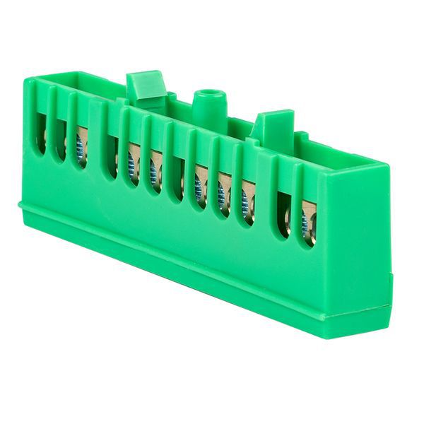 Шина нулевая PE 6х9 12 отверстий зел. изолированный корпус на DIN-рейку латунь PROxima EKF sn0-63-12-ig