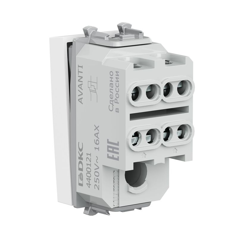 Инвертор модульный 1-кл. 1мод. Avanti "Белое облако" 16А IP20 бел. DKC 4400121