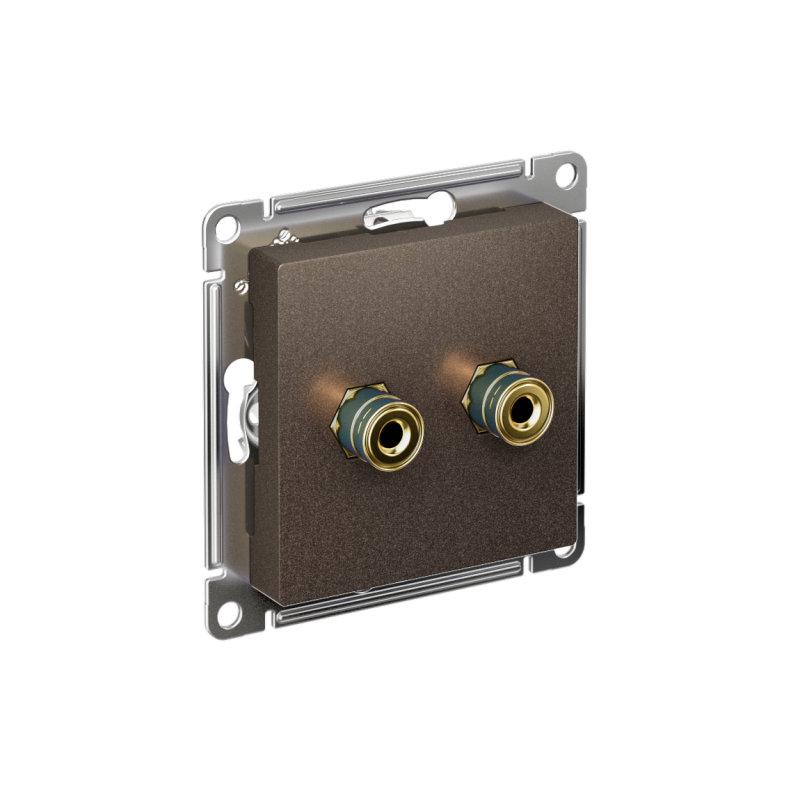 Розетка аудио 2-м AtlasDesign мокко SE ATN000687