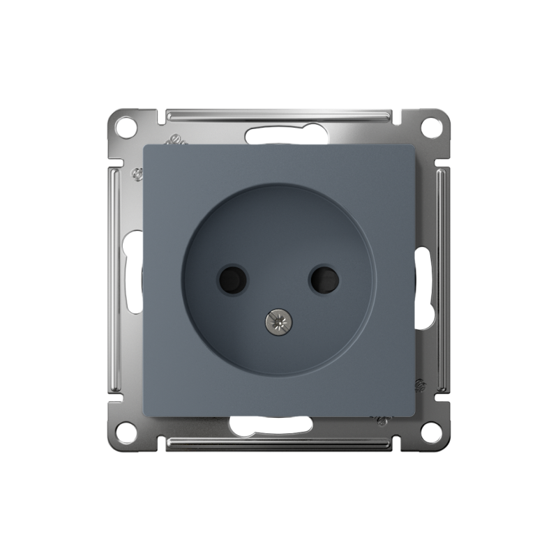 Розетка 1-м СП AtlasDesign 16А IP20 без заземл. защ. шторки механизм грифель SE ATN000749