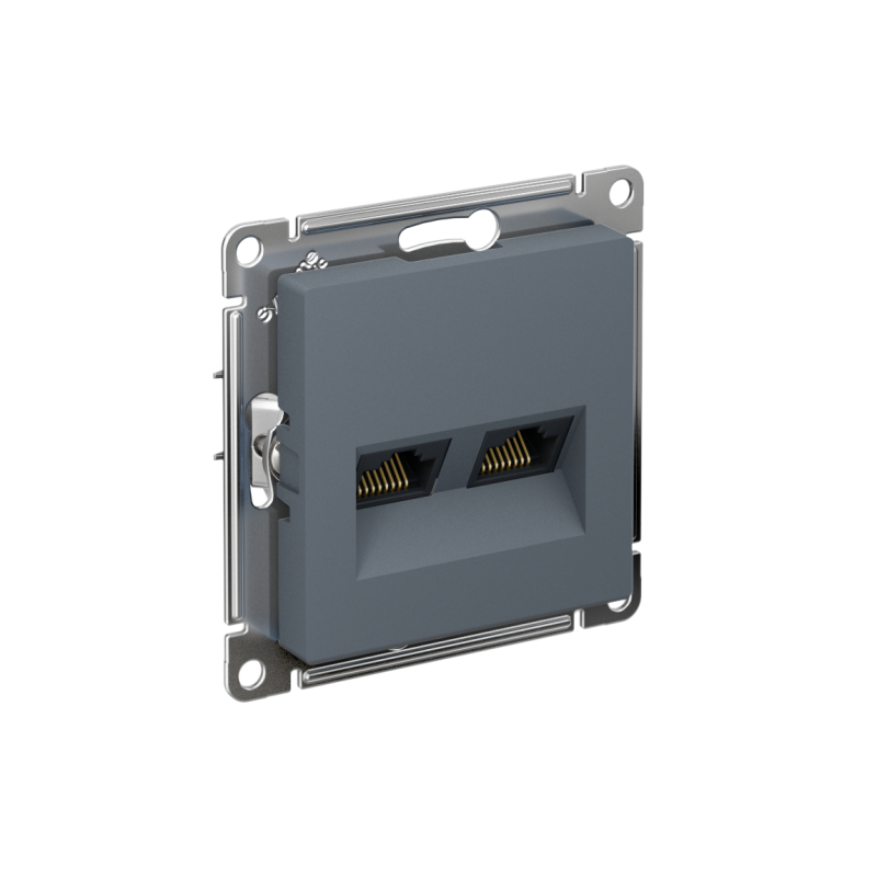 Розетка компьютерная 2-м AtlasDesign RJ45 кат.5E механизм грифель SE ATN000785