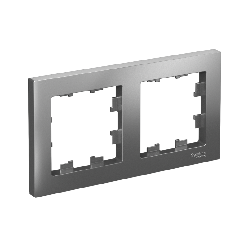 Рамка 2-м AtlasDesign универс. сталь SE ATN000902