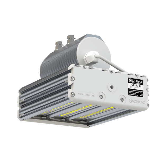 Светильник светодиодный взрывозащ. УСС-32 Д 2Ex 5000К IP67 AC/DC 20-38/20-55 консольное крепление ФОКУС USS00-032D3BEF02F04002