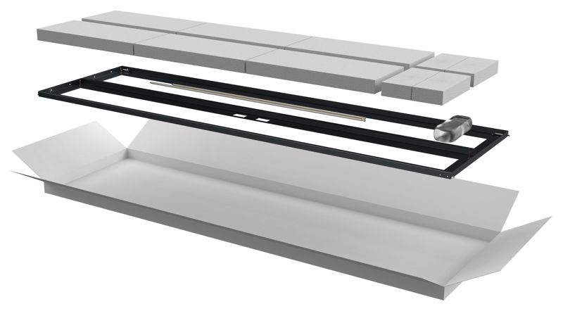 Дверь двустворчатая для шкафа LINEA N 38U 600мм перфорир. черн. ITK LN05-38U6X-D2P