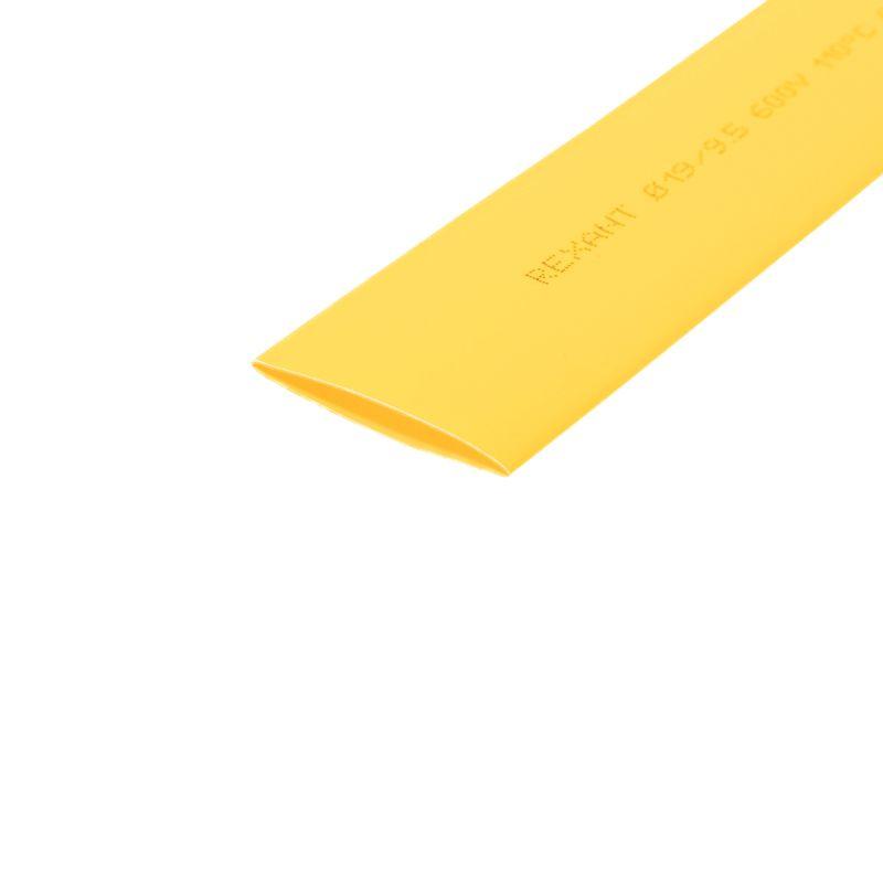 Трубка термоусадочная ТУТ нг 19.0/9.5 желт. 1м REXANT 21-9002