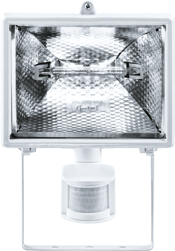 Прожектор 94 610 NFL-SH1-500-R7s/WH 500Вт R7s IP44 (ИО 500вт бел. с датчиком движ.) Navigator 94610