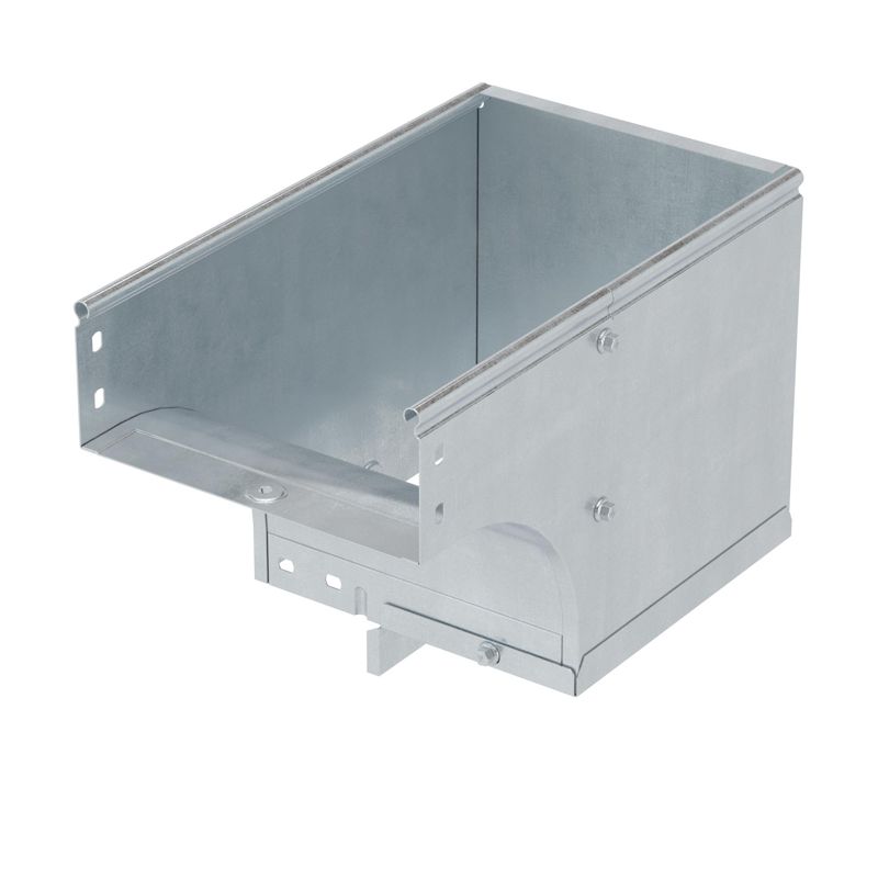 Угол для лотка вертикальный внешний левый 90град. 300х80 CDSS 90 в компл. с крепежн. элемент. гор. оцинк. DKC 37025KHDZ