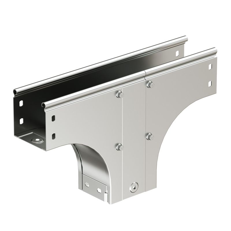 Ответвитель-переходник для лотка Т-образ. верт. TDSA 100х300 в комплекте с крепеж. эл. гор. оцинк DKC 37607KHDZ