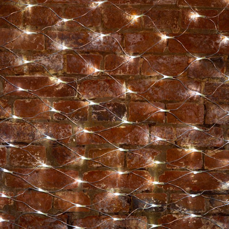 Гирлянда светодиодная "Сеть" 2х1.5м 288LED бел. 24Вт 230В IP65 свечение с динамикой провод ПВХ прозр. Neon-Night 215-045