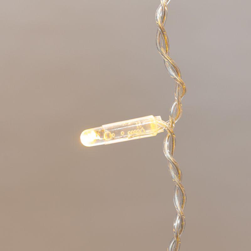 Гирлянда светодиодная "Светодиодный Дождь" 2х3м 448LED желт. 66Вт 230В IP65 постоян. свечение провод прозр. (нужен шнур питания 303-500-1) Neon-Night 235-151-6