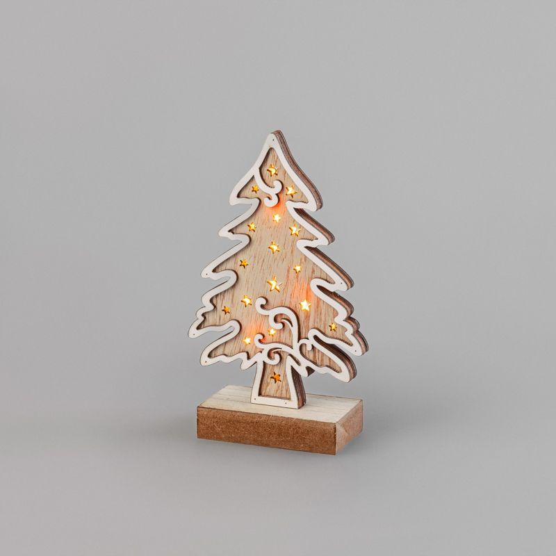 Фигура деревянная "Елочка" 11.5х5х19см 0.1Вт IP20 с подсветкой Neon-Night 504-012