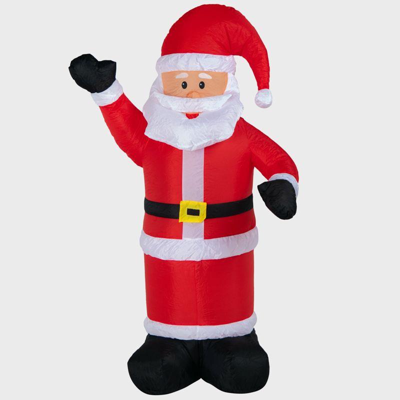 Фигура надувная 3D "Дед Мороз приветствует" 180см 5LED бел. 15Вт IP65 внутр. подсветка компрессор с адаптером 12В Neon-Night 511-114