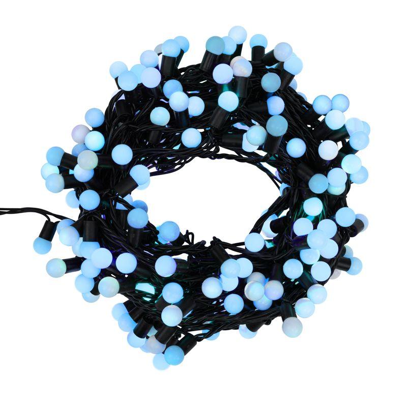 Гирлянда светодиодная "Мультишарики" 20м d17.5мм 200LED син. 16Вт 220-240В IP65 проводПВХ черн. (нужен шнур питания 303-500) Neon-Night 303-503