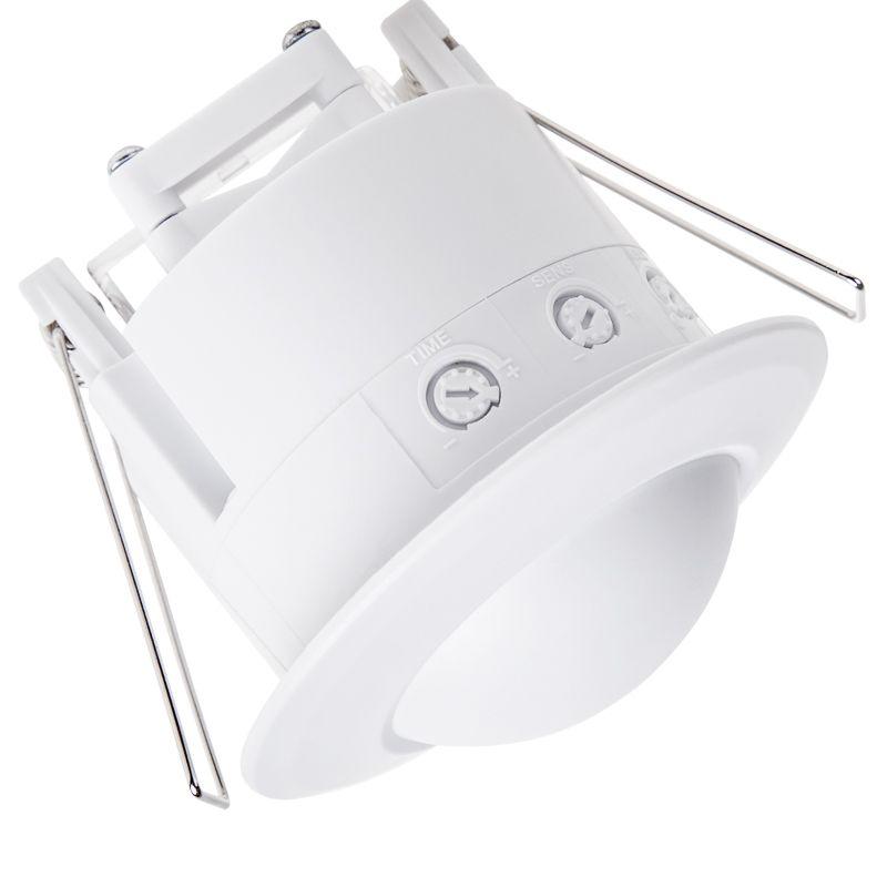 Датчик движения точечный микроволновой ДДТМ 01 360град. 1200Вт 3-2000Лк 1-80м 10-720сек Rexant 11-9219