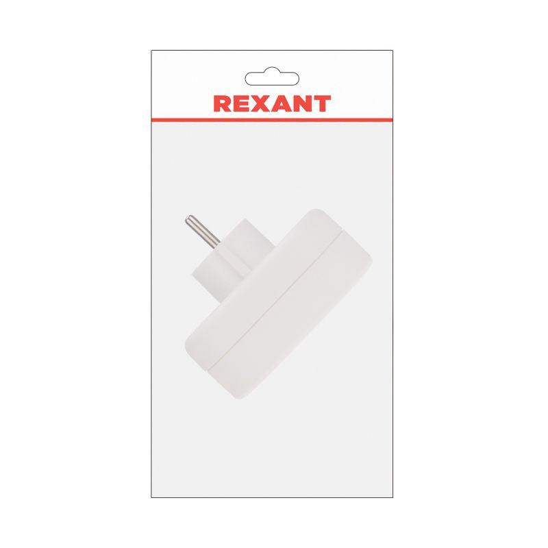 Разветвитель 2-м с заземл. 16А IP20 бел. Rexant 11-1075