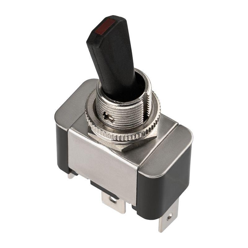 Тумблер 12В 30А (3c) ON-OFF 1п с красн. LED подсветкой (ASW-07D-2) блист. Rexant 06-0334-B