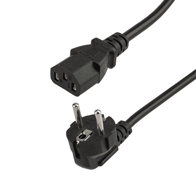 Шнур сетевой Евро 0.75кв.мм 1.8м (PE) (с заземлением) Rexant 11-1121