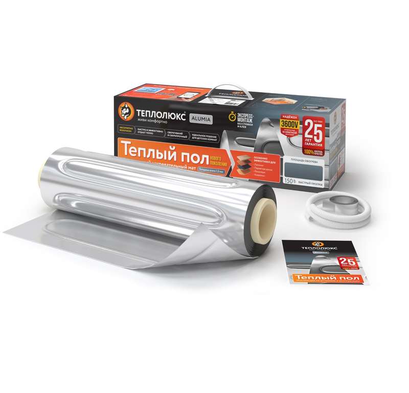 Комплект "Теплый пол" (мат) Alumia 1050Вт/7.0кв.м Теплолюкс 100035699700