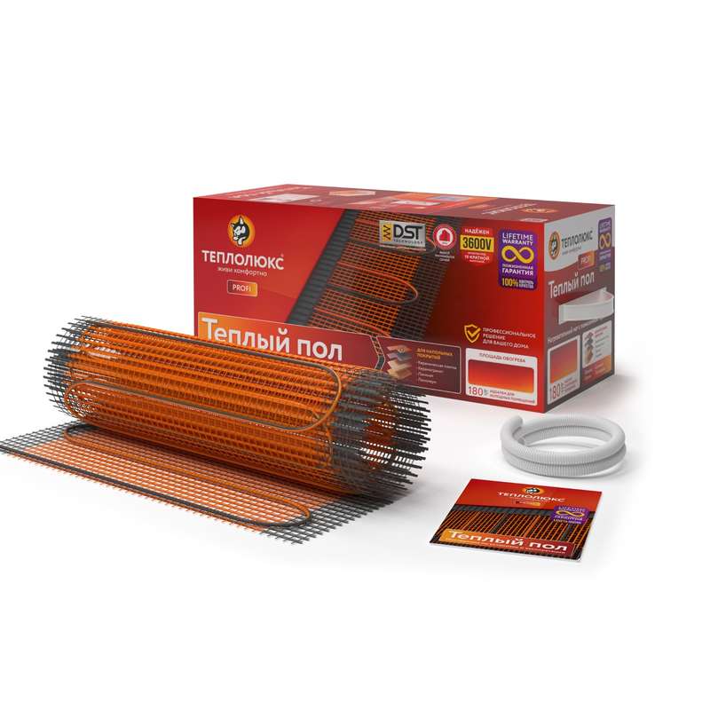 Комплект "Теплый пол" (мат) ProfiMat 270Вт/1.5кв.м Теплолюкс 100035700100