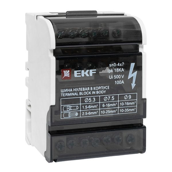 Шина нулевая в корпусе 4х7 EKF sn0-4x7