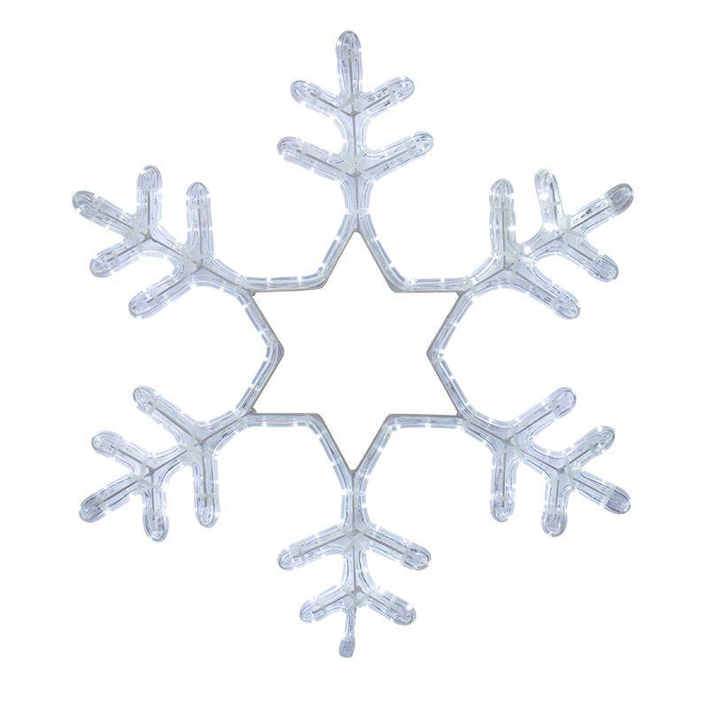 Фигура светодиодная "Снежинка" 55х55см LED бел. 25Вт 220В IP65 дюралайт Neon-Night 501-334