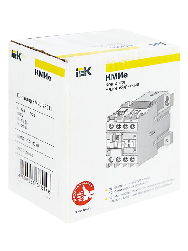 Контактор КМИе-23211 32А 110В/АС3 1НЗ GENERICA KKME21-032-110-01
