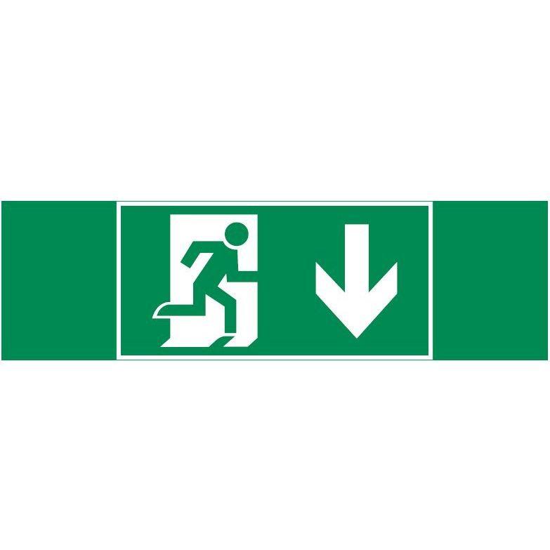 Знак "ФИГУРА / СТРЕЛКА ВНИЗ" 310х90мм для аварийно-эвакуационного светильника Basic IP65 VARTON V5-EM02.60.002.021