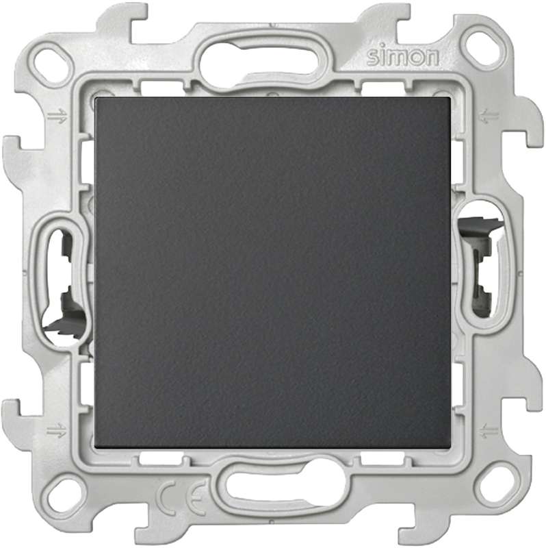 Выключатель кнопочный 1-кл. 1п 2мод. СП Simon 24 10А IP20 Push&Go механизм графит Simon 2420150-038
