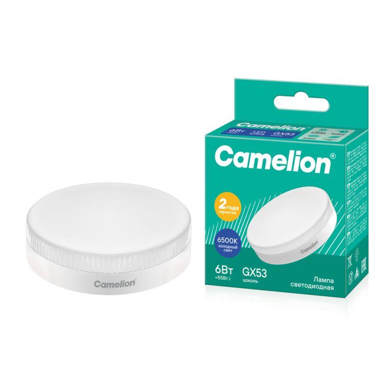Лампа светодиодная LED6-GX53/865/GX53 6Вт 220В Camelion 13617