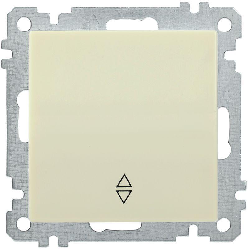 Переключатель проходной 1-кл. СП BOLERO 10А IP20 ВС10-1-2-Б механизм крем. IEK EVB12-K33-10