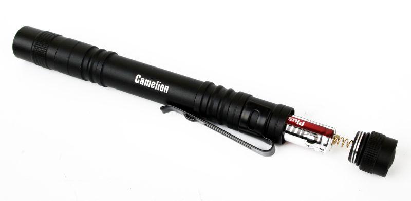 Фонарь LED51517 XPE 3 режима 2хLR03 (в компл.) алюм. черн. (открывающ. блист.) Camelion 12917