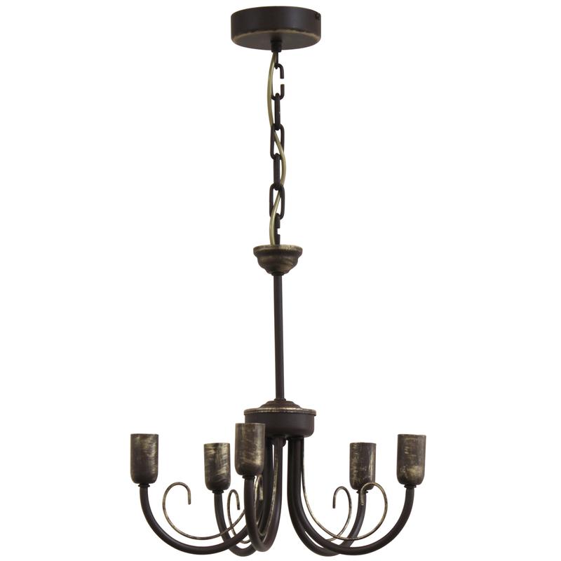 Светильник НСБ 01-5х60-121 "Рустика" 251 кор./зол. Е14 (инд. упак.) Элетех 1005404143