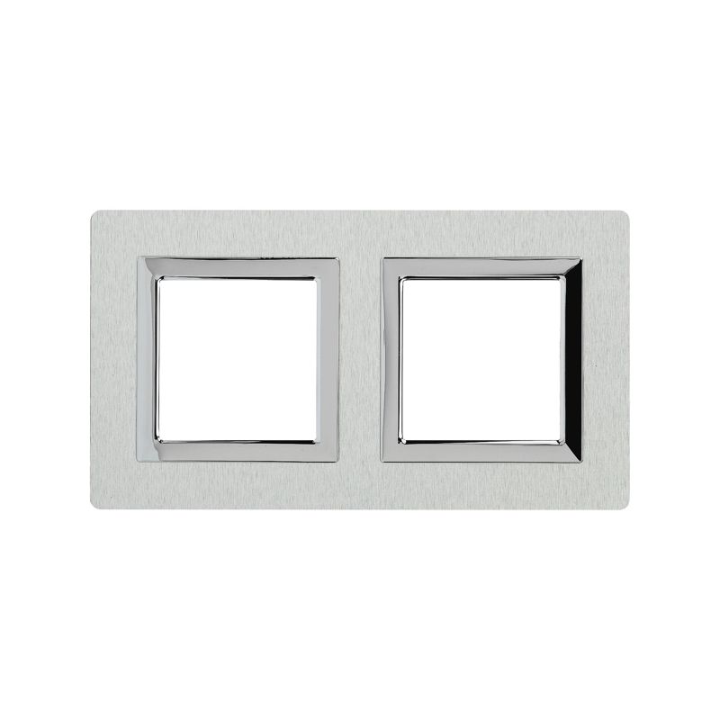 Рамка 2-м 4мод. Avanti алюм. сер. DKC 4404834