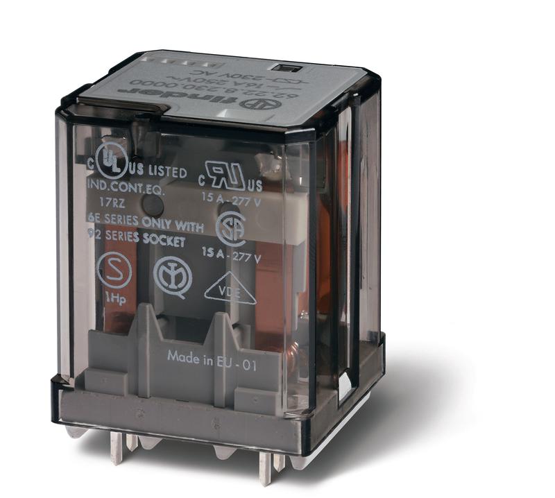 Реле силовое электромеханич. монтаж на печатную плату 3CO 16А AgCdO 24В DC RTI FINDER 622390240000