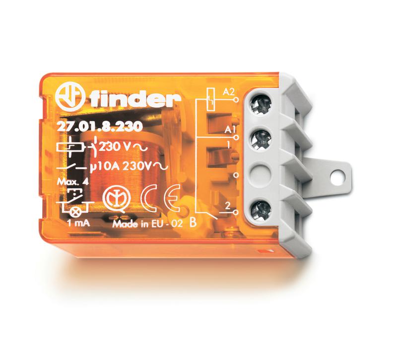 Реле шаговое электромеханич. 2NO 10А 4 состояния AgNi 110В AC монтаж в коробке фланец IP20 FINDER 270581100000