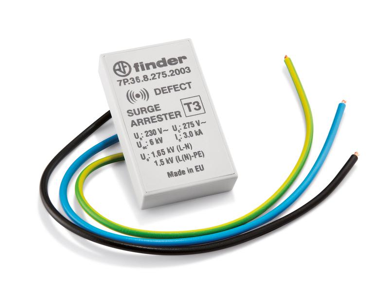 Устройство защиты от импульсных перенапряжений УЗИП для монтажа в коробки тип 3 IP20 FINDER 7P3682752003