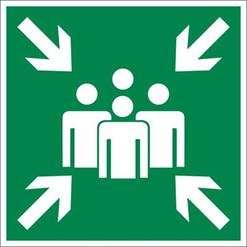 Пиктограмма "Место сбора" ПЭУ 021 тип Е21 210х105 LUNA/MARS СТ 2502002430