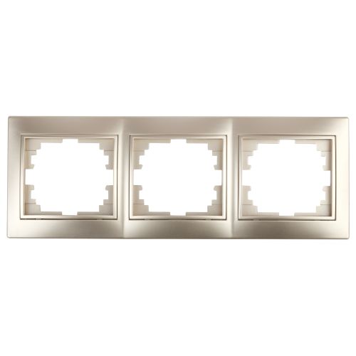 Рамка 3-м СП Plano 1-503-04 гор. шампань Intro Б0030099