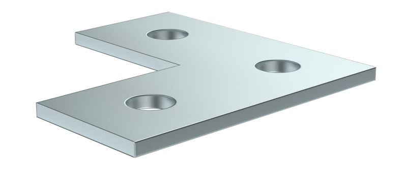 Пластина для STRUT-профиля соединительная L-образ. HDZ IEK CLM50D-PLS-090-40-HDZ