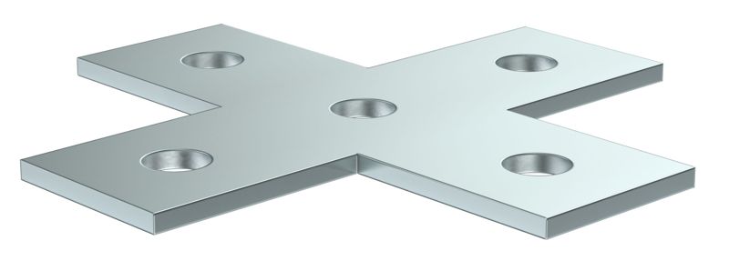 Пластина для STRUT-профиля соединительная X-образ. HDZ IEK CLM50D-PXS-136-40-HDZ