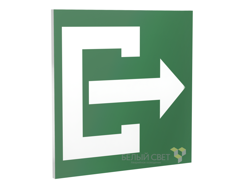 Знак безопасности PT-17176.C07"Выход" Белый свет a15106
