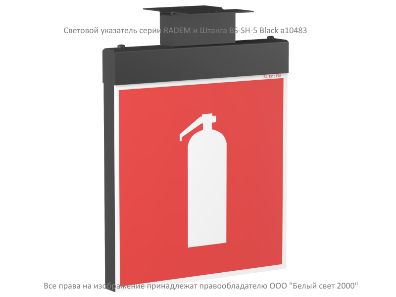 Указатель световой BS-RADEM-81-S1-INEXI3-MSS3 Black Белый свет a15548