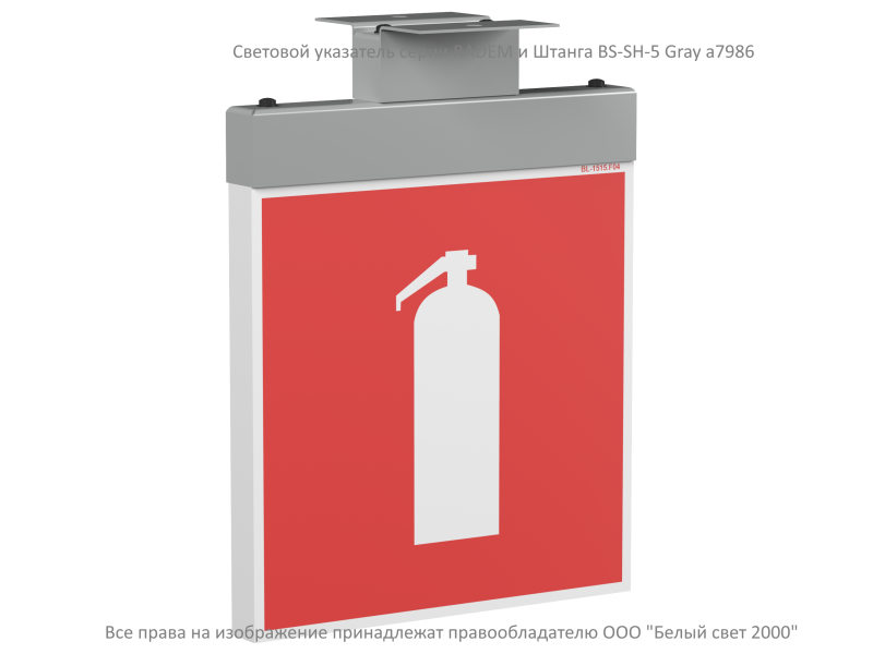 Указатель световой BS-RADEM-81-S1-INEXI3-MSS3 Gray Белый свет a15546