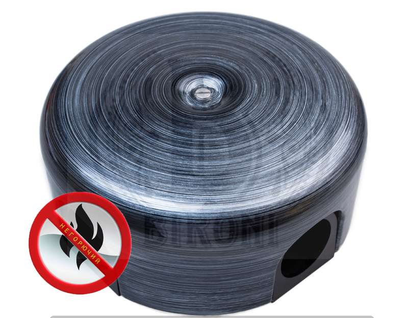 Коробка распределительная 110х35мм ЛИЗЕТТА ABS-пластик серебр. век BIRONI B1-522-11-K